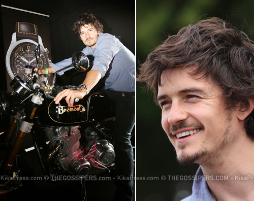 bloom moto Orlando Bloom al Festival of Speed