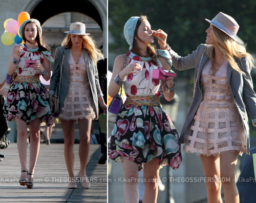 gossip girl parigi Leighton e Blake sul set di Gossip Girl a Parigi