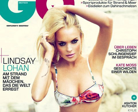 gq lindsay Lindsay Lohan su GQ Germany senza cavigliera