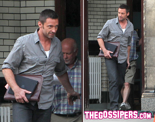 hugh ipad Hugh Jackman al lavoro con liPad