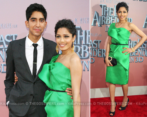 patel pinto airbender Dev Patel e Freida Pinto per The last airbender