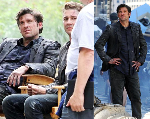 patrick transformers2 Patrick Dempsey sul set di Transformers 3