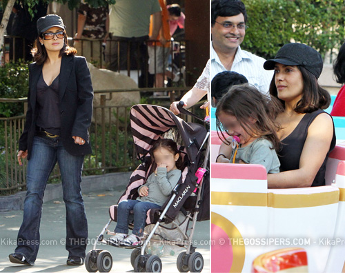 salma disneyland Salma Hayek porta la figlia a Disneyland