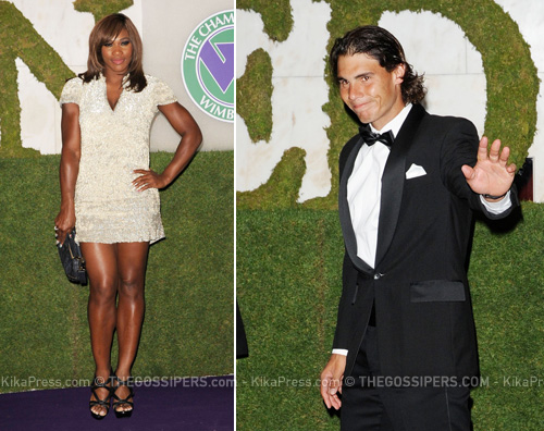 wimbledon serena nadal Cena di gala per Serena Williams e Rafael Nadal