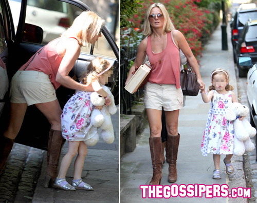 bluebell geri Geri Halliwell a Notting Hill con la figlia