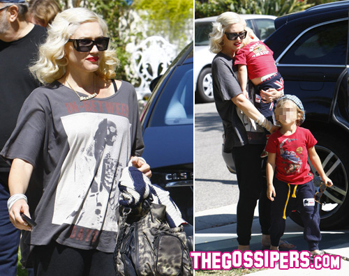 gwen figli Gwen Stefani a Beverly Hills con i figli