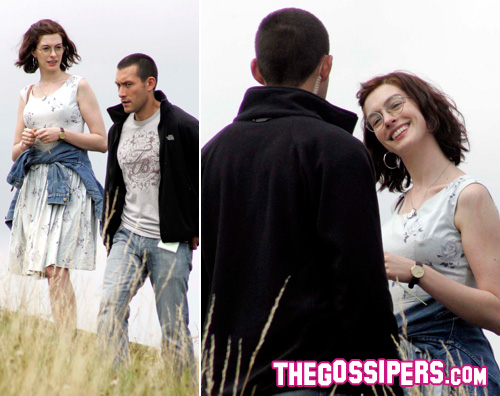 hathaway edimburgo Anne Hathaway sul set di One day