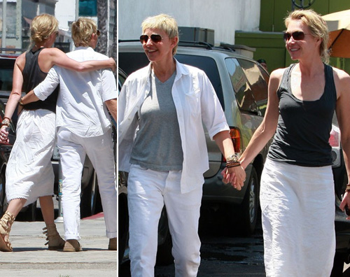 portia ellen Ellen DeGeneres e Portia de Rossi pranzano insieme