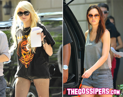 Gossip Girl Leighton Meester e Taylor Momsen, due Gossip Girls...