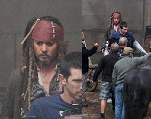 depp set pirati Johnny Depp e i pirati si spostano a Greenwich