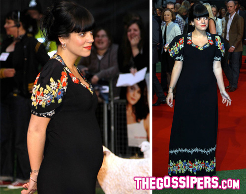 lilypancione Il pancione di Lily Allen sul red carpet