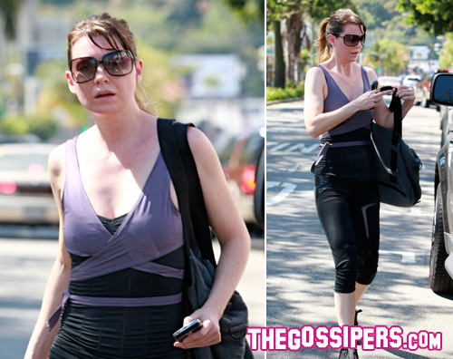 pompeo sudata Ellen Pompeo si allena a Los Angeles