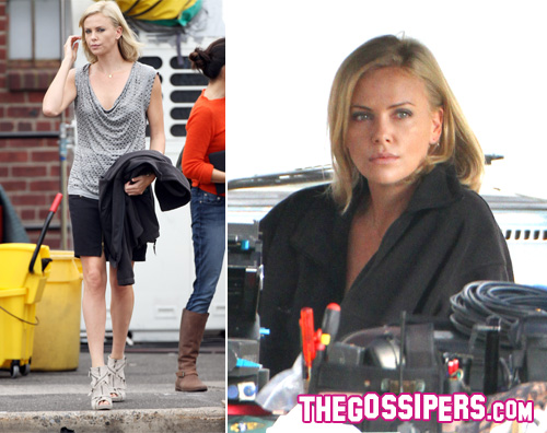 charlize set Charlize Theron sul set di Young Adult