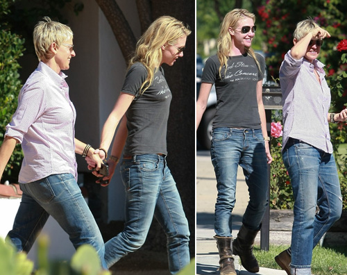 ellen portia love Ellen e Portia mano nella mano a Los Feliz