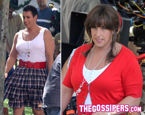 sandler adam donna Adam Sandler è una donna sul set di Jack and Jill