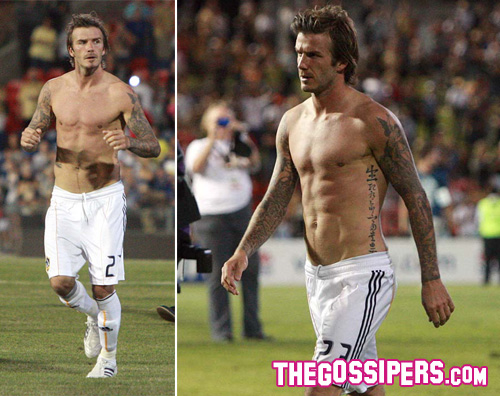 beckham australia David Beckham si spoglia anche in Australia