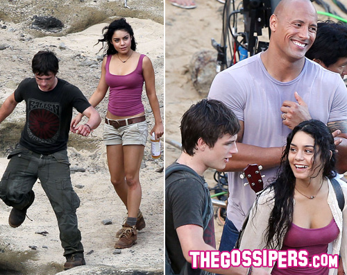 misteryous island Vanessa Hudgens sul set di Journey 2: The Mysterious Island