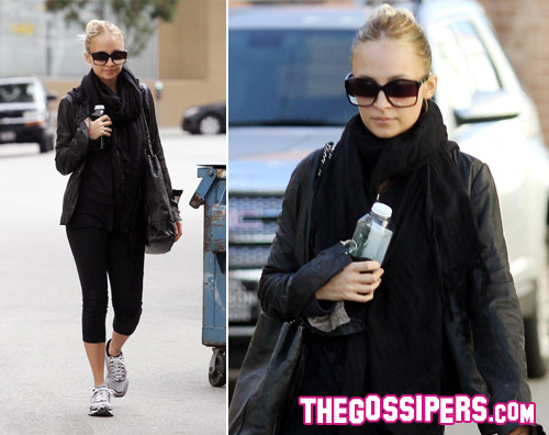 richie.allena Nicole Richie si allena con stile