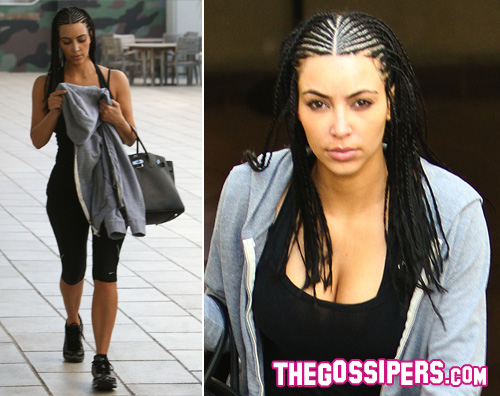 kim treccine Nuovo look per Kim Kardashian