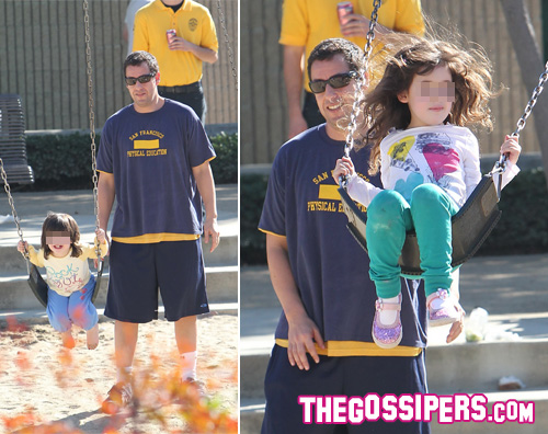 sandler papa Adam Sandler porta le figlie al parco