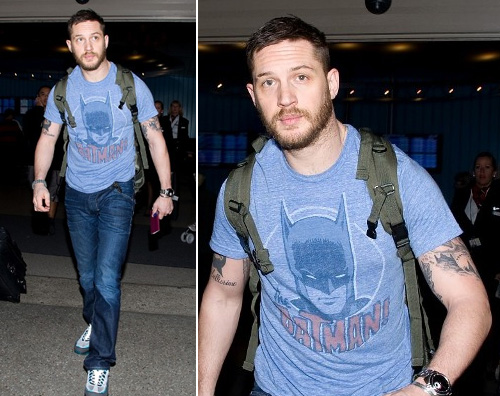 hardy batman Tom Hardy porta Batman con sé