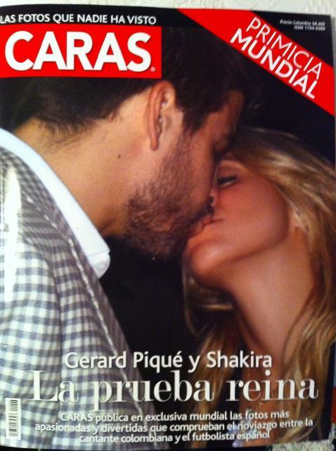 61864594 Il bacio di Shakira e Piqué su Caras
