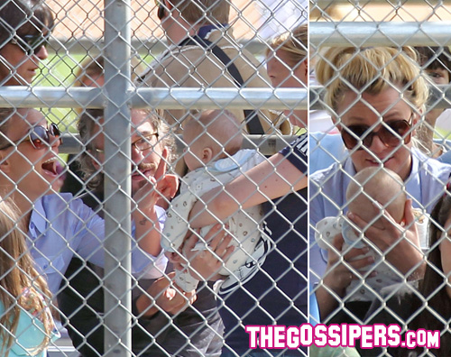 bimbo federline Britney e Kevin si ritrovano alla partita di Sean Preston