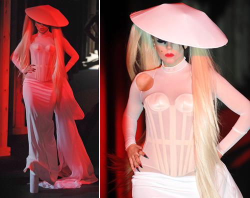 gagasfila Lady GaGa @ Paris Fashion Week