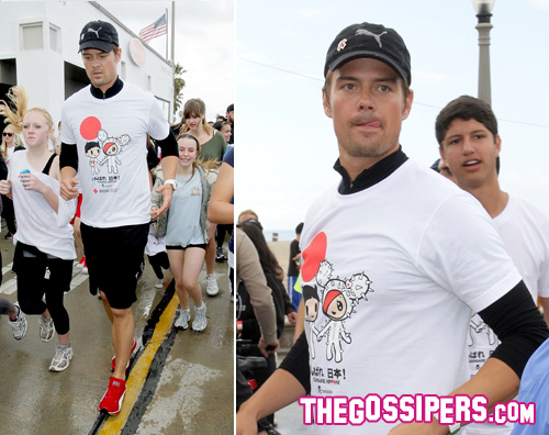 josh relief run2 Josh Duhamel aiuta il Giappone con la Relief Run