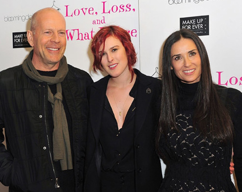 rumer premiere Demi Moore e Bruce Willis supportano Rumer a teatro