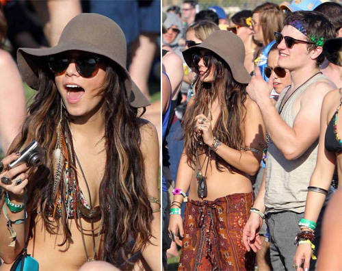 josh vanessa coachella Vanessa Hudgens: droga al Coachella?