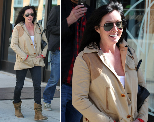 shannon Shannen Doherty a spasso per New York