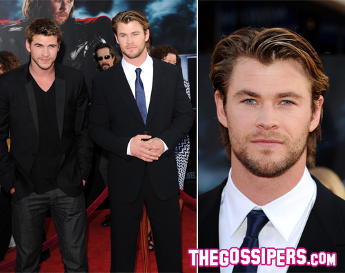 liam chris thor Chris Hemsworth alla prima di Thor