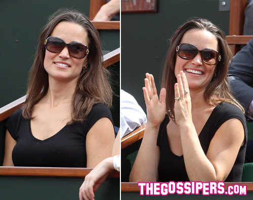 pippa rolland Anche Pippa Middleton al Roland Garros