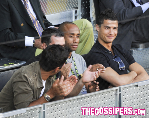 ronaldo open1 Cristiano Ronaldo spettatore allOpen di Madrid