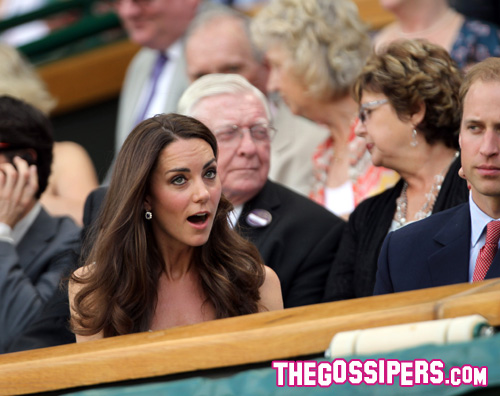 foto bonus kate William e Kate fanno il tifo per Andy Murray