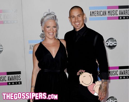 pink bimba Fiocco rosa per Pink e Carey Hart!