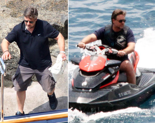 positano russell Vacanze italiane e problemi su Twitter per Russell Crowe