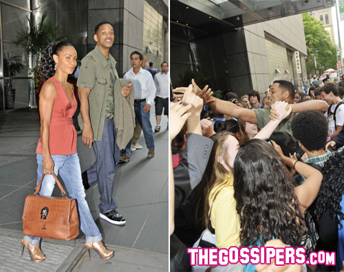 will smith fans Will Smith accerchiato dai fans a New York