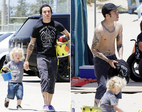 bronx pete spiaggia Pete Wentz porta il piccolo Bronx al mare