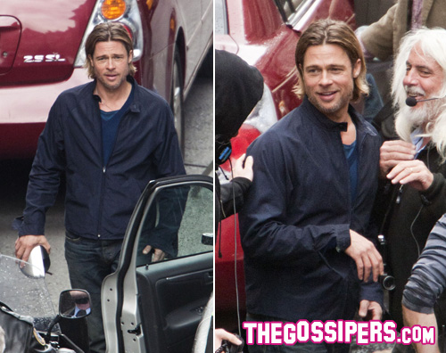 brad pitt world1 Brad Pitt si fa in due per World War Z