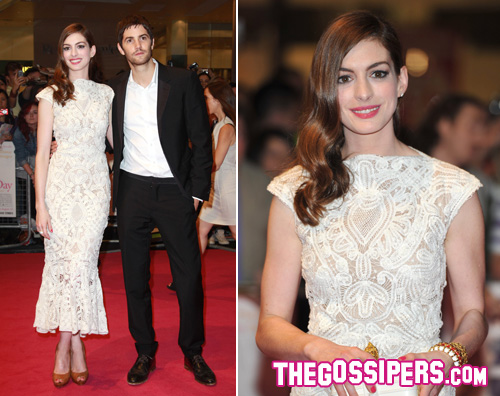 jim anne2 Anne Hathaway presenta One day a Londra