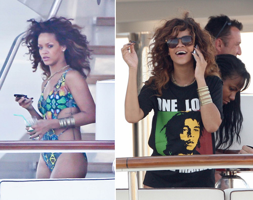 rihanna barca Rihanna sempre in vacanza!