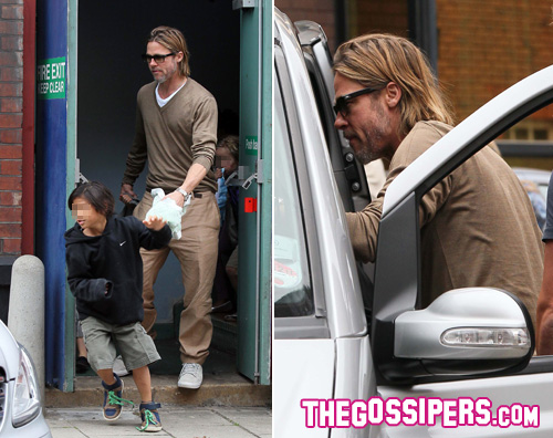 pitt-bimbi-auto pitt bimbi auto Brad e Angelina portano i figli al cinema