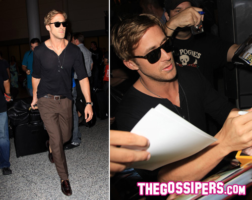 ryan aeroporto Ryan Gosling atterra a Toronto