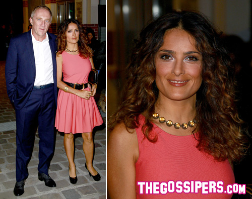 salma alexander Salma Hayek ospite alla sfilata di Alexander McQueen