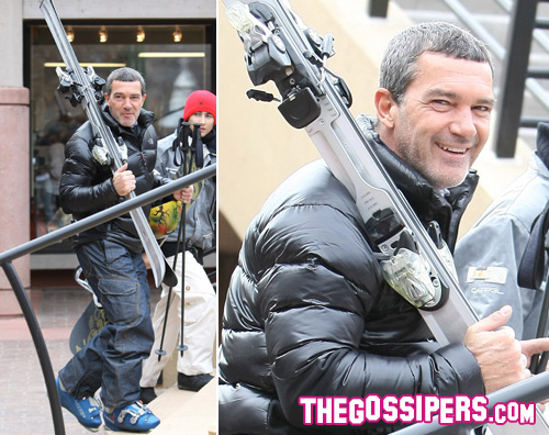 antonio-sci antonio sci Antonio Banderas in vacanza ad Aspen