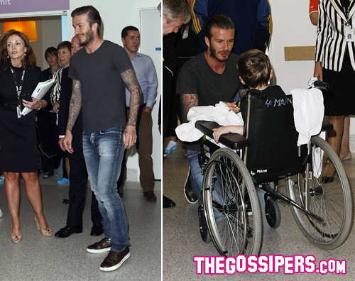 beckham-ospedale beckham ospedale David Beckham fa visita allospedale di Melbourne