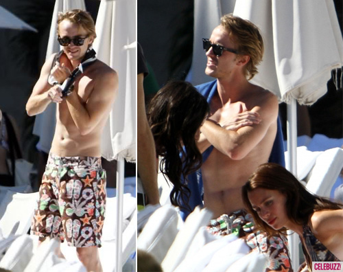 felton vacanza Tom Felton a Miami con la fidanzata