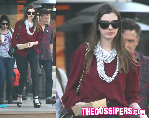 anne.pausa .pranzo Dopo la dieta Anne Hathaway torna al fast food